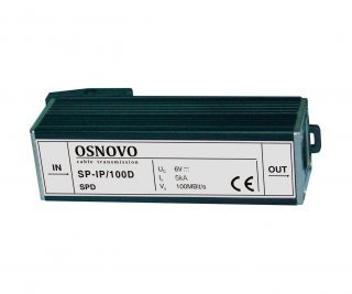 OSNOVO SP-IP/100D устройство грозозащиты для локальной вычислительной сети (скорость до 100 Мб/с) фото