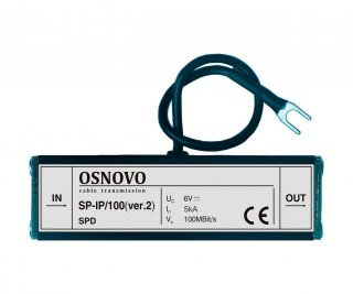 OSNOVO SP-IP/100(ver.2) устройство грозозащиты для локальной вычислительной сети (скорость до 100 Мб/с) фото