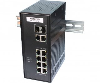 OSNOVO SW-80822/IC промышленный PoE коммутатор Gigabit Ethernet на 10 портов фото