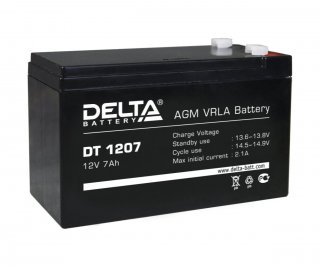 DELTA DT 1207 аккумулятор фото