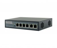 OSNOVO SW-20600/B(60W) PoE коммутатор Fast Ethernet на 6 портов