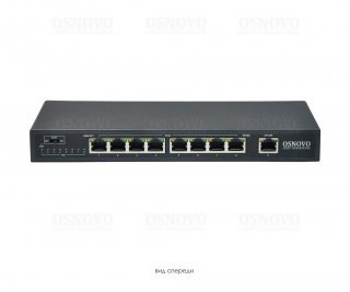 OSNOVO SW-20900(Без БП) PoE коммутатор Fast Ethernet на 9 портов фото