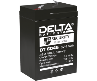 DELTA DT 6045 аккумулятор фото