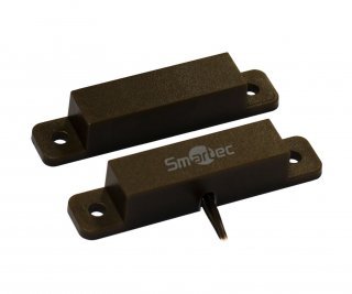 Smartec ST-DM120NC-BR магнитоконтактный датчик, НЗ, коричневый, накладной для деревянных дверей фото