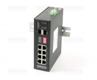 OSNOVO SW-70802/I промышленный коммутатор Gigabit Ethernet на 10 портов фото