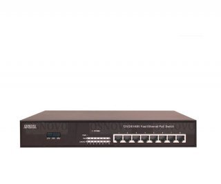 OSNOVO SW-20800/B(12/24/48) PoE коммутатор Fast Ethernet на 8 портов с возможностью выбора выходного напряжения 12V/24V/48V фото