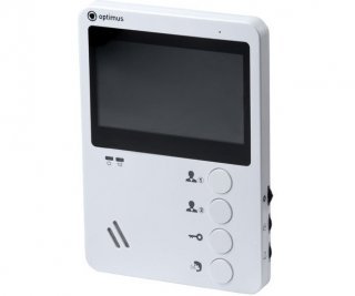 Optimus VM-E4 белый цветной видеодомофон фото