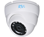 RVi-1ACE202 (2.8 мм) white купольная видеокамера 4х форматная ahd/tvi/cvi/960h