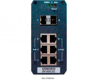 OSNOVO SW-60602/ILC промышленный управляемый (L2+) PoE коммутатор на 8 портов фото