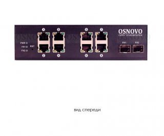 OSNOVO SW-60802/IC промышленный PoE коммутатор на 10 портов фото