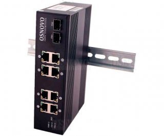 OSNOVO SW-8082/IC промышленный PoE коммутатор Gigabit Ethernet на 10 портов фото